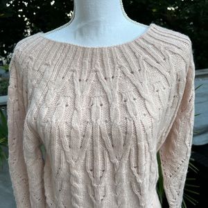 WHBM Light Pink Sweater Small